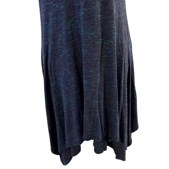 Dolan Left Coast Collection Blue Dress Size 8 Lined Handkerchief Hem Ruffle - Picture 6 of 13